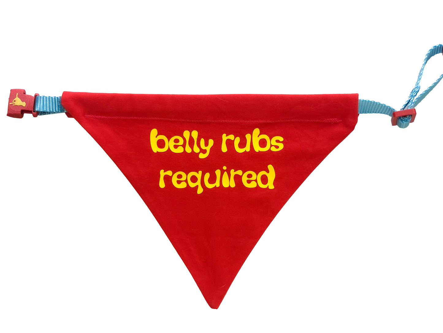 "belly rubs required" bandana