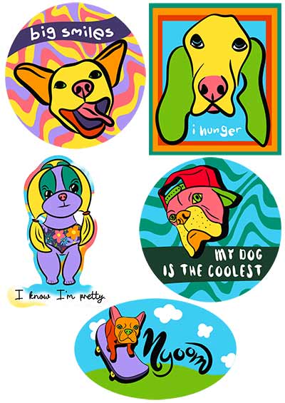 The Colorful Classic Sticker Collection