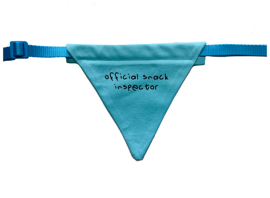 "Official Snack Inspector" bandana