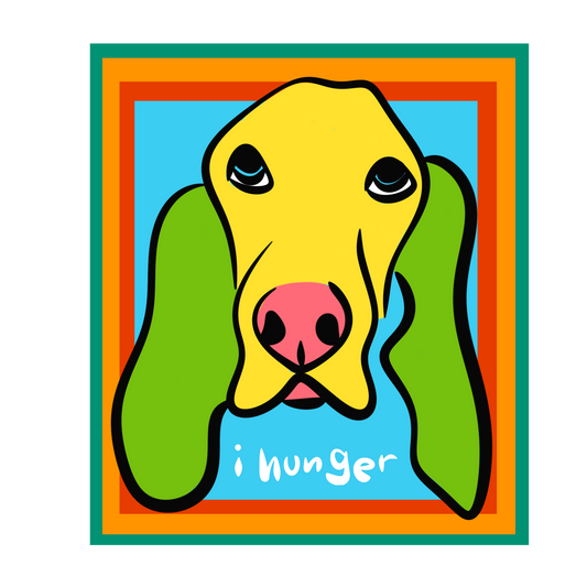 "i hunger" sticker